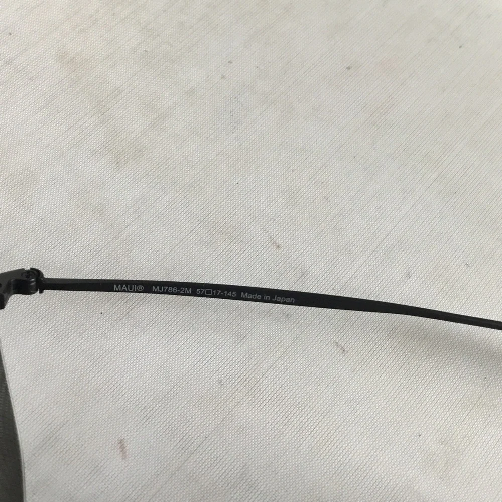 Maui Jim Lava Tube Black and Gray Sunglasses with Brown Case